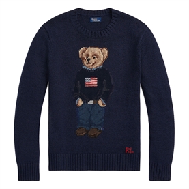 Polo Ralph Lauren Polo Bear Sweater, Navy Multi